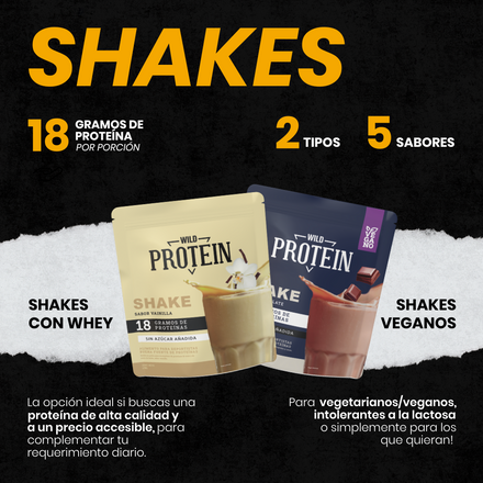 Shake en polvo sabor Vainilla 350 gramos
