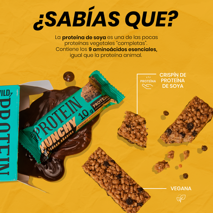 Wild Protein Munchy Chocolate Chips 16 unidades