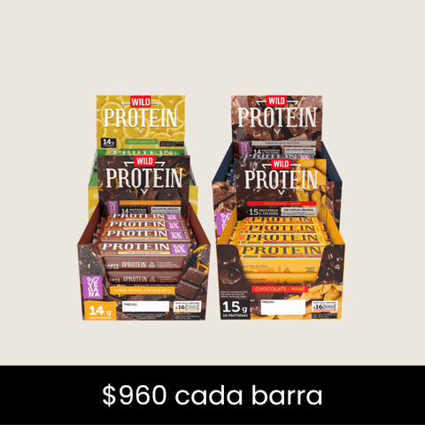 Pack x 64 Barritas Wild Protein ELIGE TU SABOR