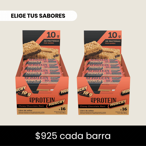 Pack x 32 Munchy Wild Protein ELIGE TU SABOR
