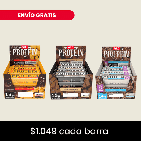 Pack x 48 Barritas Wild Protein ELIGE TU SABOR