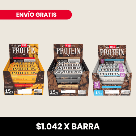 Pack x 48 Barritas Wild Protein ELIGE TU SABOR