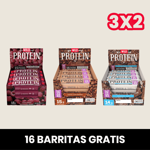 Pack 3 x Barritas Wild Protein - Sabores seleccionados