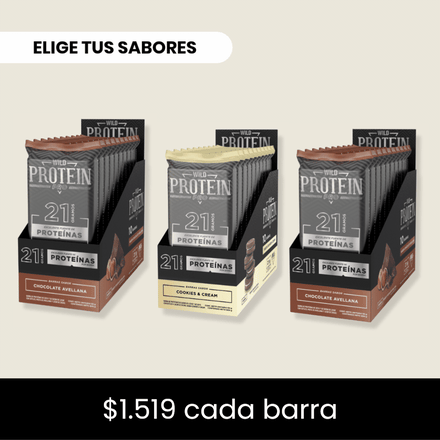 Pack x 30 Barritas Wild Protein Pro ELIGE TU SABOR