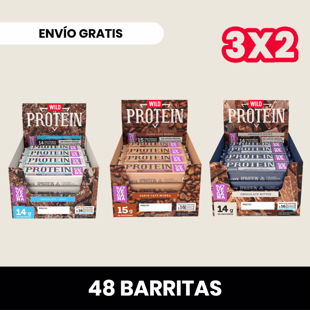 Pack 3 x Barritas Wild Protein - Sabores seleccionados