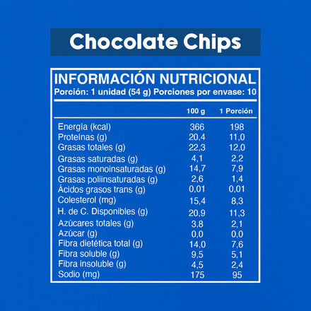 Wild Protein The Cookie Chocolate Chips 10 unidades