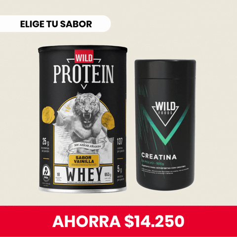 Pack Whey Protein + Creatina ELIGE TU SABOR