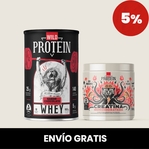 Pack Whey Protein 653g + Creatina 500g ELIGE TU SABOR