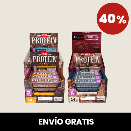 Pack x 64 Barritas Wild Protein SABORES SELECCIONADOS