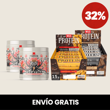 El que no falla: 2 Creatinas + 32 Barritas ELIGE TU SABOR