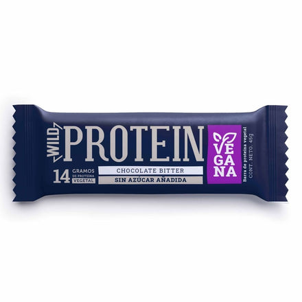 Barrita vegana sabor chocolate bitter 16 unidades Wild Protein