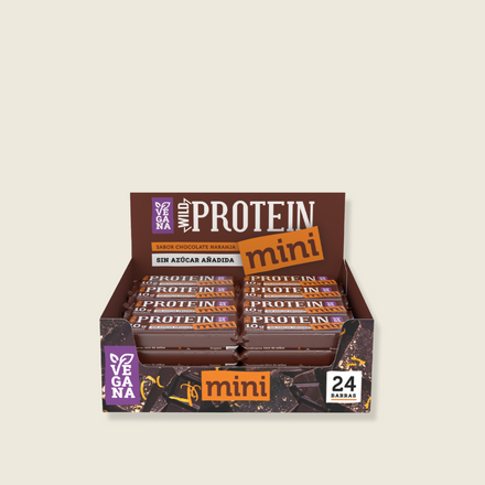 Wild Protein Mini Vegana Chocolate Naranja 24 unidades