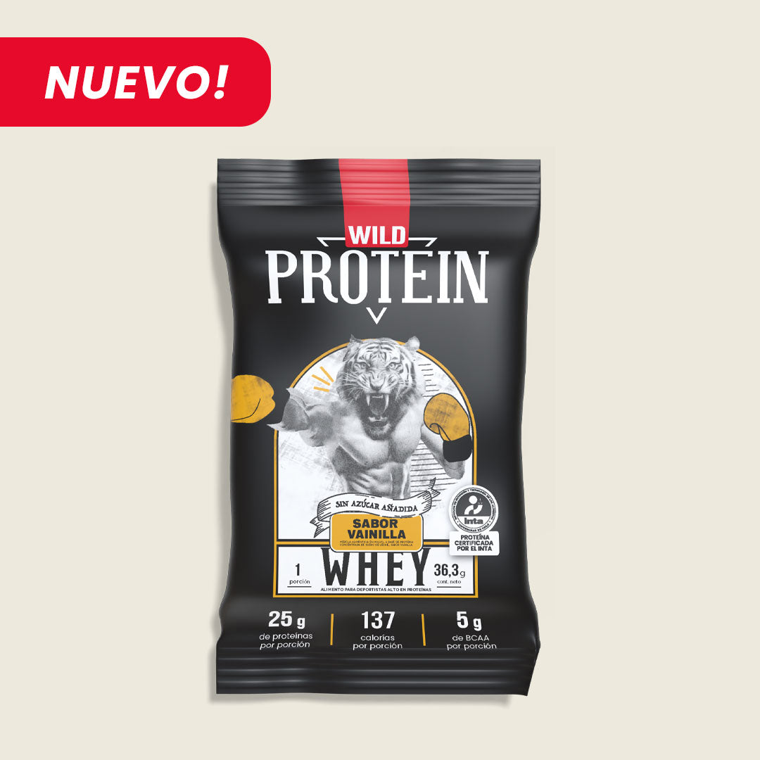 Sachet Wild Protein Whey Sabor Vainilla 36,3g