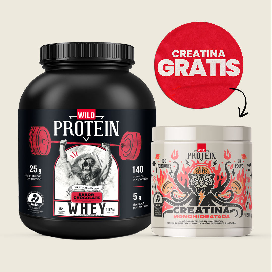 Pack Whey Protein 1,87 Chocolate + Creatina 500g GRATIS