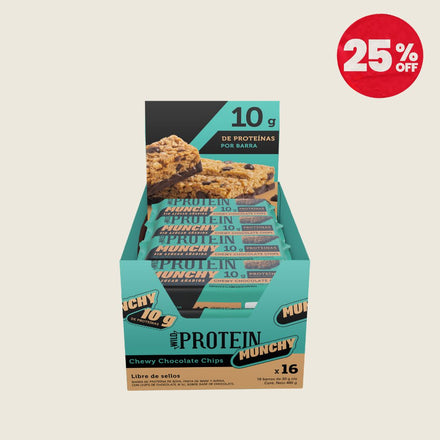 Wild Protein Munchy Chocolate Chips 16 unidades