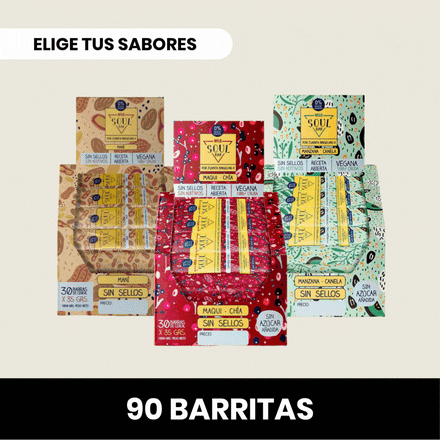 Pack 3 x Barritas Wild Soul ELIGE TU SABOR