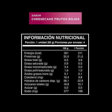 Barrita sabor Cheesecake 10 unidades Wild Protein Pro